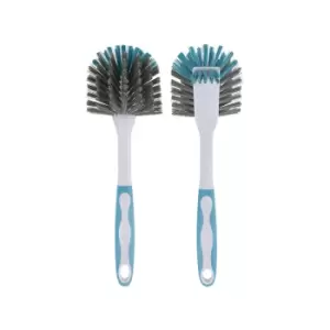 image of Elliott Fantail Dish Brush, Teal