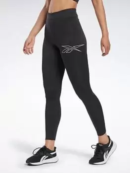 Image of Reebok Running Vector Leggings - Black Size M Women