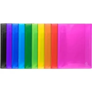 Image of Iderama Display Book PP A4, 80 Pkts, 10 Assorted, Pack of 8