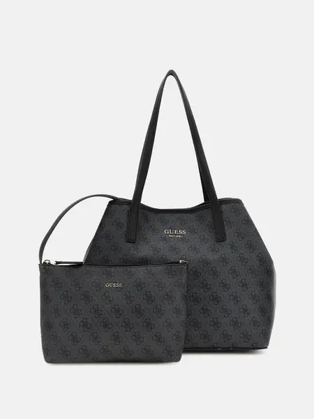 Image of Guess Vikky 4G Logo Shopper 14771355 Black