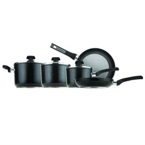 image of Prestige 5 Piece Dura Forge Pan Set - Black