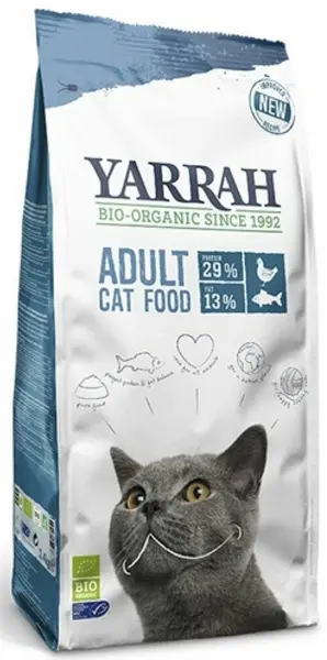 Yarrah Organic Fish Adult Cat Food 800g