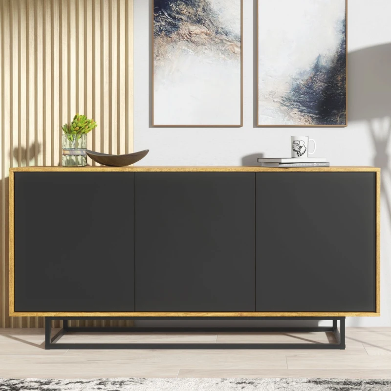 Image of Mex Furniture LTD Sideboard 160cm Loft / Industrial Multicolor Unisex