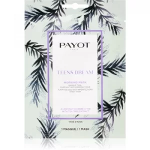 image of Payot Morning Mask Teens Dream Refreshing and Purifying Sheet Mask For Combination To Oily Skin 19ml