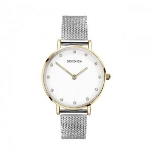 image of Sekonda White And Silver Fashion Watch - 40026 - multicoloured