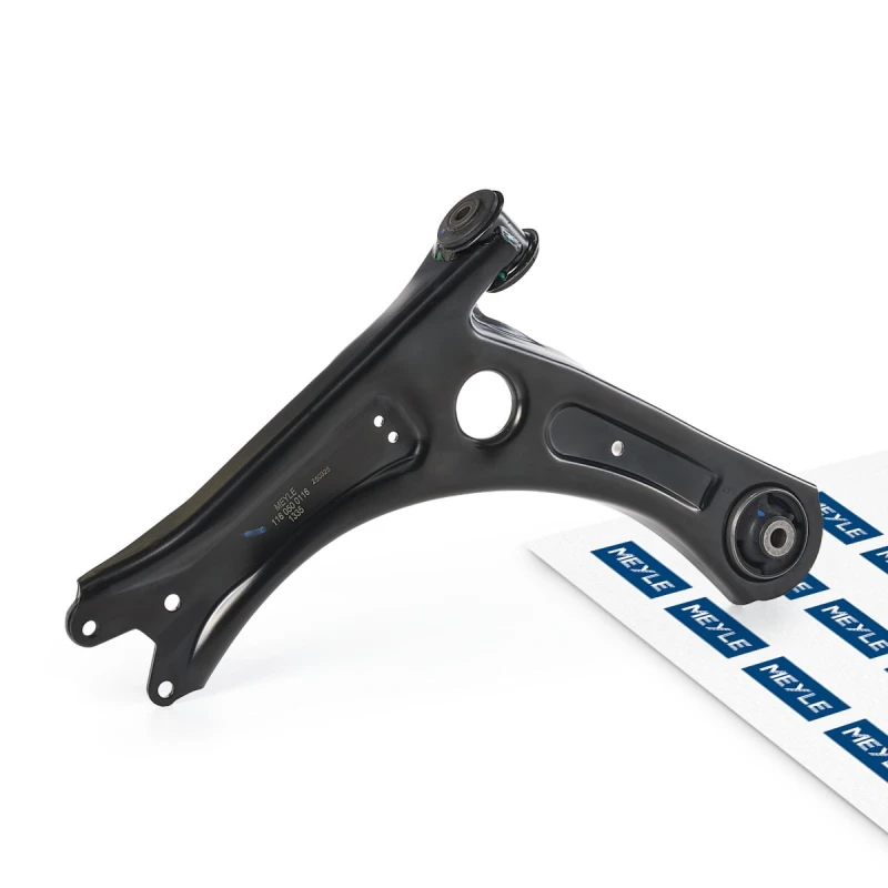 Image of MEYLE 116 050 0116 Suspension arm Control Arm, Sheet Steel, Front Axle Left, with rubber mount Sheet Steel Track Control Arm (273)