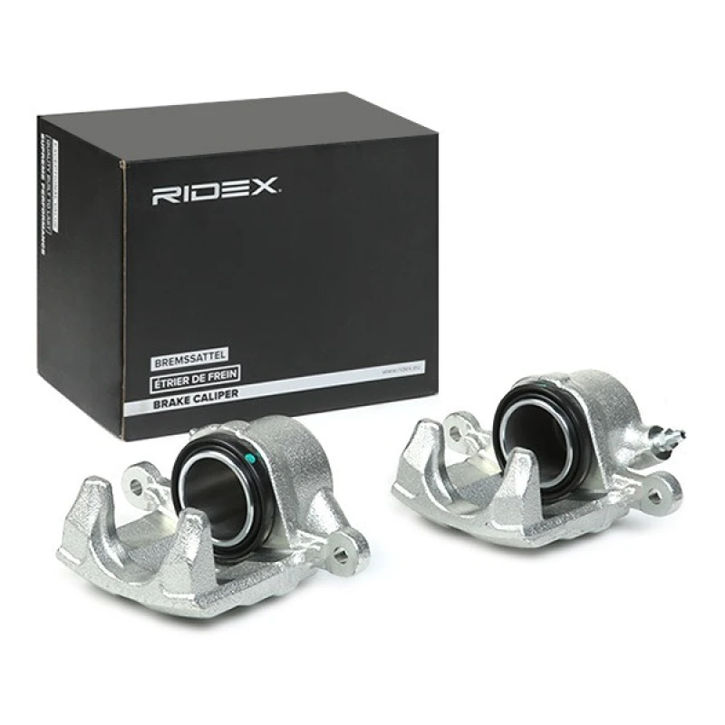Image of RIDEX 78B1838 Brake caliper Front Axle, without holder Cast Iron Brake Caliper (78)
