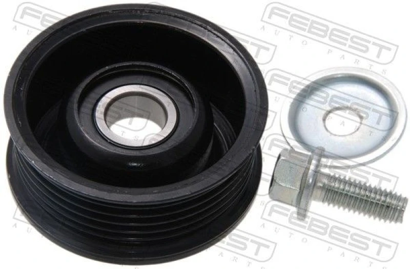 Image of FEBEST 0587-BK Tensioner Pulley Tensioner Pulley,v-ribbed belt (310)