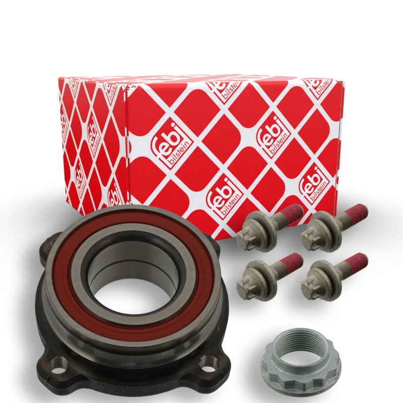 Image of FEBI BILSTEIN 37810 Wheel bearing kit with fastening/mounting material, Rear Axle Right Wheel Bearing Kit (654)