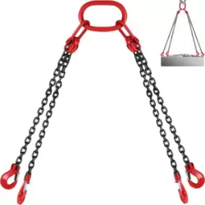 Image of VEVOR 8MM Lifting Chain Sling with Hooks, 4 Leg Chain Sling Chain Sling, 1.5M Lifting Chains Chain Hanging with Shortners Crane 11023LBS / 5T