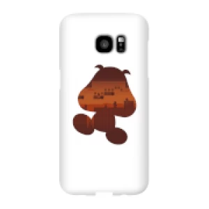 Image of Nintendo Super Mario Goomba Silhouette Phone Case - Samsung S7 Edge - Snap Case - Gloss