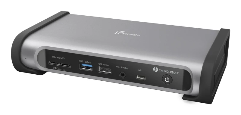 Image of j5 create j5create JTD568 Thunderbolt 4 Quad Display Docking Station-UK, Black JTD568-FN