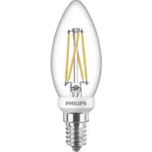 Image of Philips Lighting 871951432415200 LED (monochrome) EEC D (A - G) E14 Candle shape 2 W = 25 W Warm white (Ø x L) 35mm x 97mm