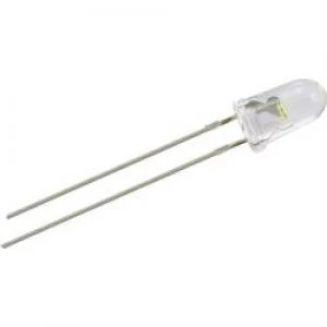 Image of LED wired White Circular 5mm 10000 mcd