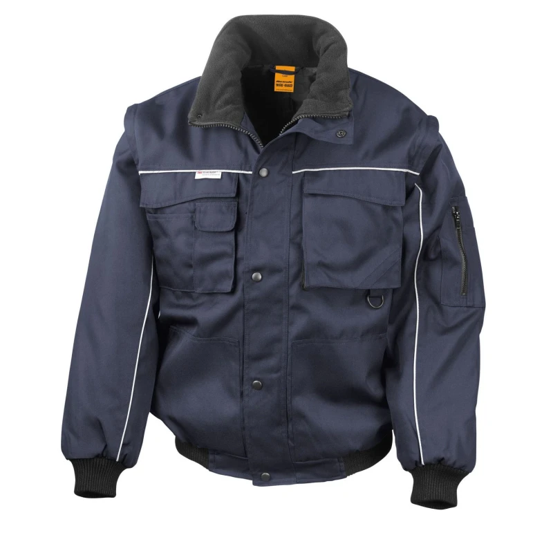 Image of Result Result Men Heavy Duty Jacket in Navy Size: Small Navy S Male 5063470841233