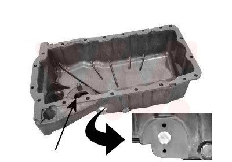 Image of VAN WEZEL Oil sump VAN WEZEL 5888073