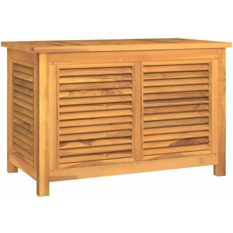 Image of VIDAXL Garden Storage Box with Bag 90x50x58cm Solid Wood Teak Vidaxl 8720845750046
