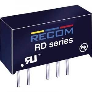 Image of RECOM RY 0512D DCDC converter print 5 Vdc 12 Vdc 12 Vdc 41 mA 1 W No. of outputs 2 x