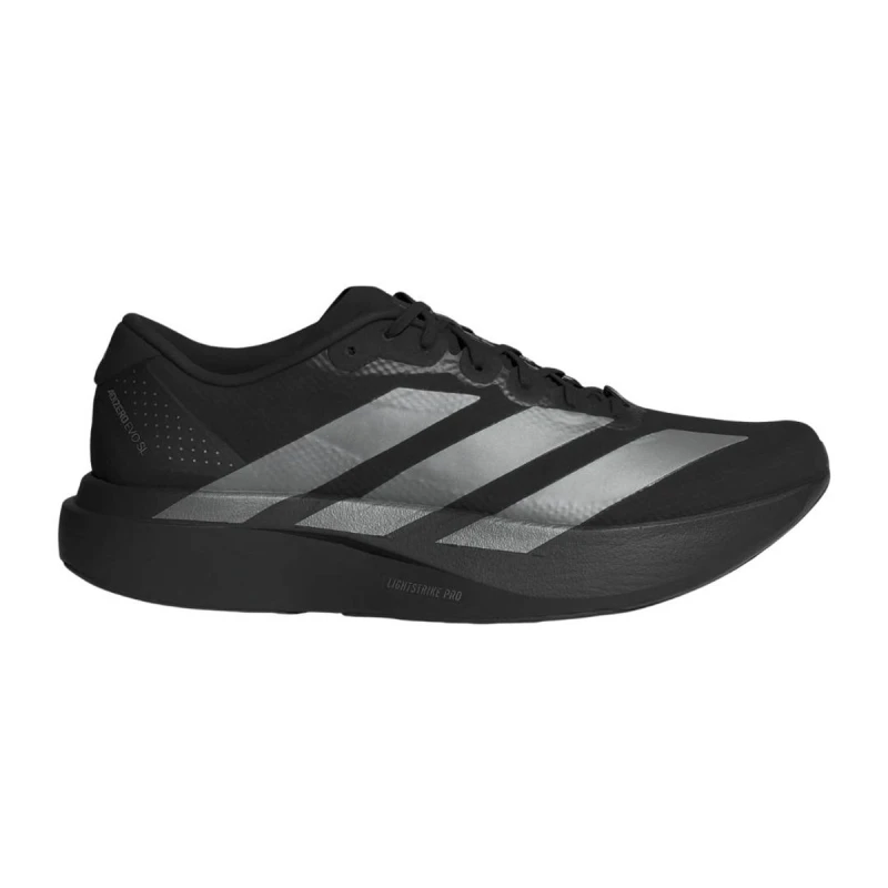 Image of Adidas Adizero Evo SL Woven Shoes Black Grey SS26, Size UK 10