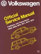 Image of volkswagen fastback squareback official service manual type 3 1968 1969 197