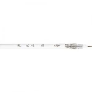 image of Coax Outside diameter 6.90 mm 75 100 dB White Interkabel AC 48 Sold by the metre