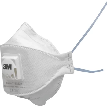 image of 3M 7100004175 Aura 9322+ Particulate Respirator FFP2 - Pack Of 10