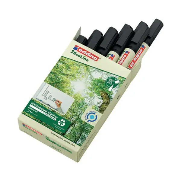 Image of Edding 29 Ecoline Whiteboard Marker Black (Pack of 10) 4-29001