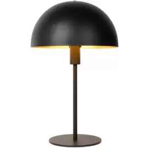 image of Lucide SIEMON - Table Lamp - Ø25cm - 1xE14 - Black