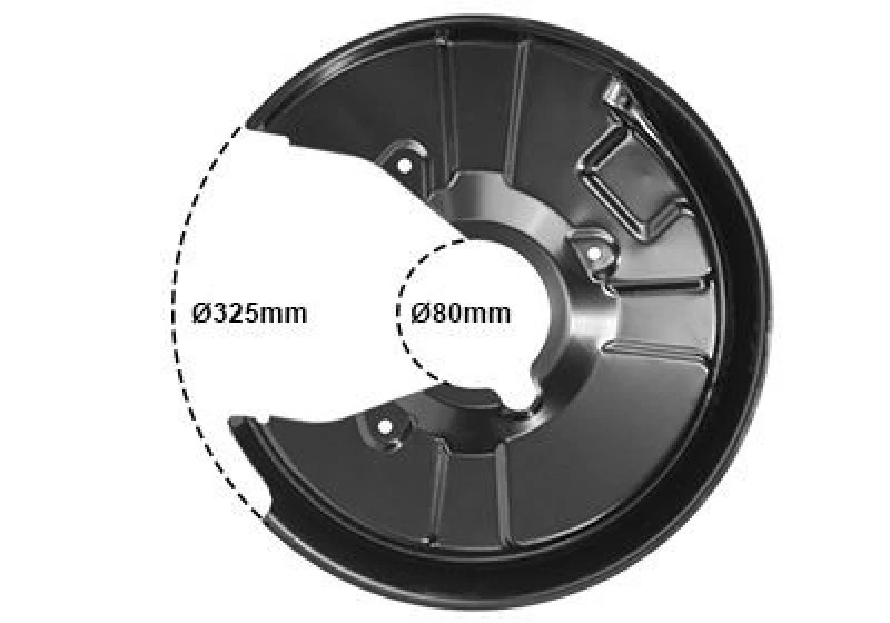 Image of VAN WEZEL Brake disc backing plate VAN WEZEL 0325376