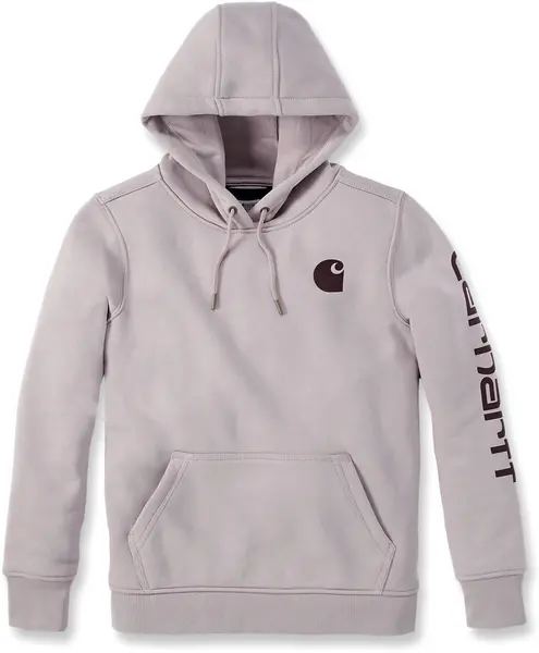 Image of Carhartt Clarksburg Logo Ladies Hoodie, grey-beige, Size XS for Women