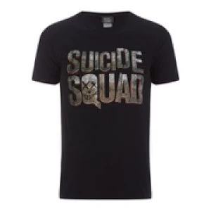 Image of DC Comics Mens Suicide Squad Logo T-Shirt - Black