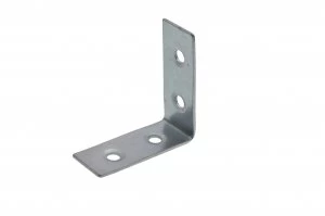 image of WICKES 38MM ZINC PLATED ANGLE BRACKET PACK 20