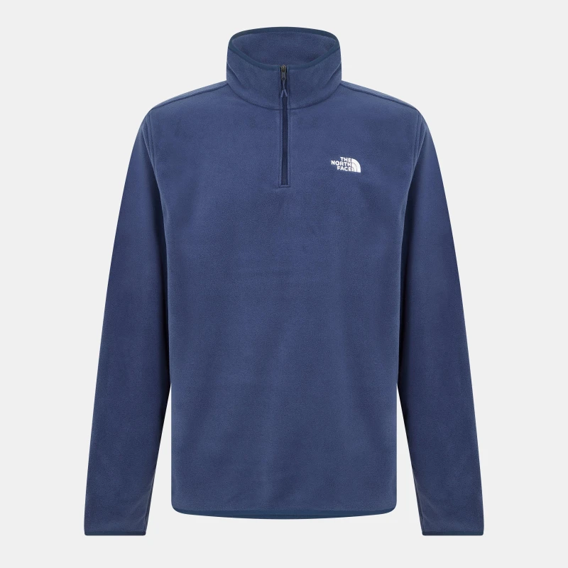 Image of The North Face 100 Glacier Quarter Zip Fleece Mens Summit Navy male Large