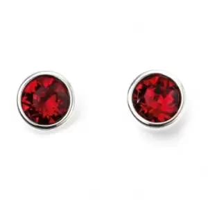 Image of Beginnings Sterling Silver July Birth Stone Earrings E5566