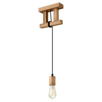 Image of Lamkur Lighting - Leon Industrial Slim Pendant Ceiling Lights Olive , 1x E27