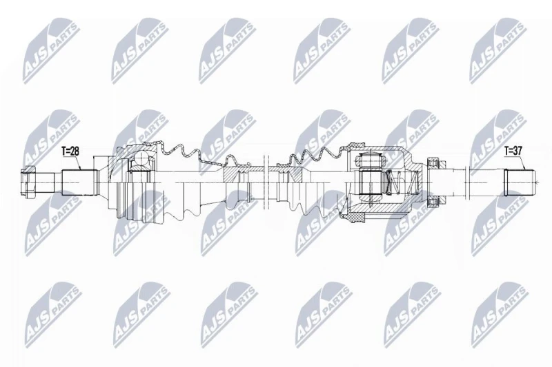 Image of NTY Drive shaft NTY NPW-CT-097