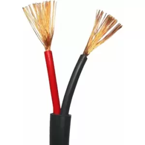 image of 100m (330 ft) Outdoor Garden Speaker Wire Cable 1.5mm² Stranded ofc Copper Flex Reel 100V