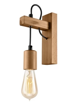 Image of Leon Industrial Wall Light Olive , 1x E27