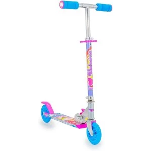 Image of 2 Wheel Unicorn Scooter (Blue & Pink)