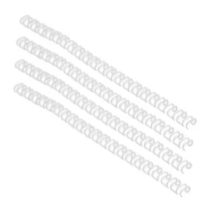 Image of GBC WireBind A4 14mm 34 Loop 115 Sheet Capacity Binding Wires White Pack of 100