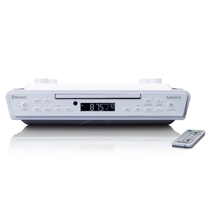 Image of Lenco KCR-150 - Wall mounted - Digital - FM - LCD - White - Buttons