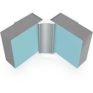 image of Classic 11mm Wall Panel Internal Corner Trim Type a Satin Anodised - Satin Anodised - Multipanel