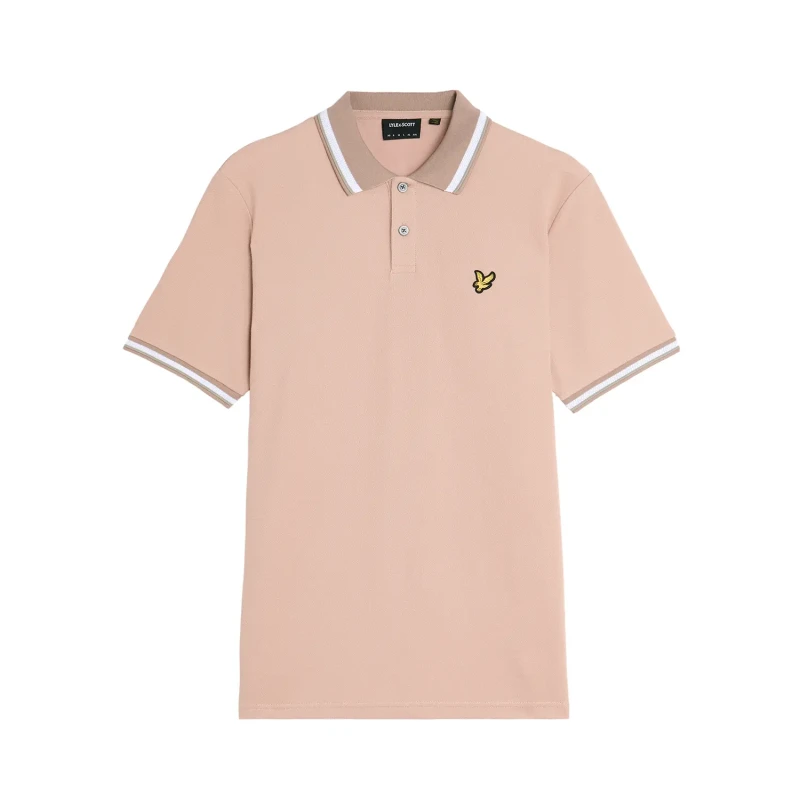Image of Lyle & Scott Polo with multiple trims Lyle & Scott Marron Male S