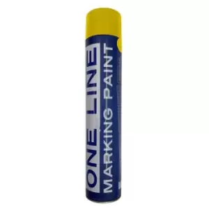 Image of Marking Paint Yellow 750ml Aerosol - One Line