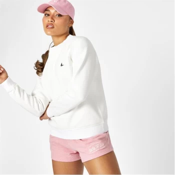 Image of Jack Wills Astbury Pheasant Logo Crew Neck Sweatshirt - Vintage White