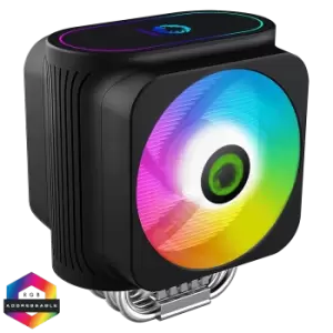 image of GameMax Gamma 600 Rainbow ARGB CPU Cooler Aura Sync 3 Pin - GMXCPUGAMMA600ARGB