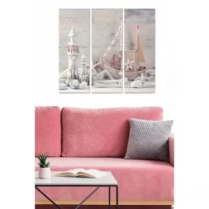 Image of MDF1106061614 Multicolor Decorative MDF Painting (3 Pieces)