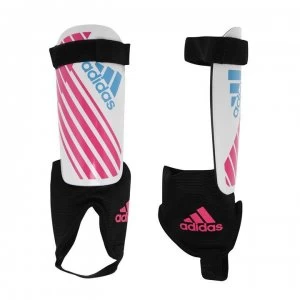 image of adidas X Youth Shin Guards - White/ShockPink