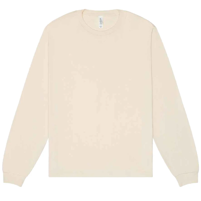 Image of Bella + Canvas Mens Heavyweight Long-Sleeved T-Shirt in Natural Size: Large Natural Male L