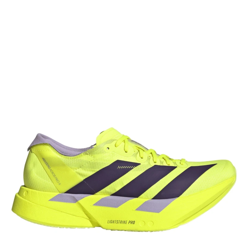 Image of adidas Adizero Adios Pro 4 Womens Solar Yellow female 4 (36.7)